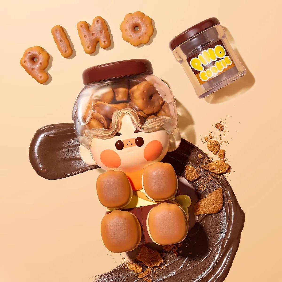 Jelly Chocolate Cookie Figurine